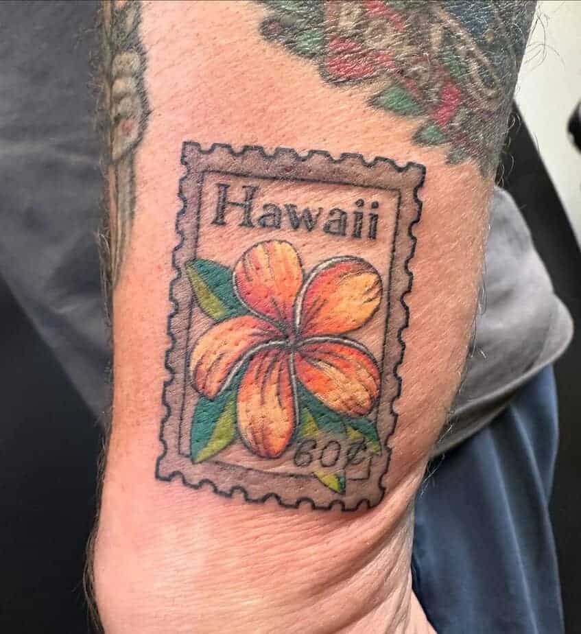 32. Hawaii-Stempel-Tattoo