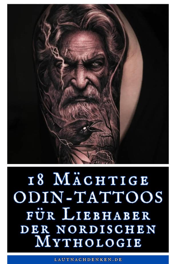 18 Mächtige Odin-Tattoos für Liebhaber der nordischen Mythologie