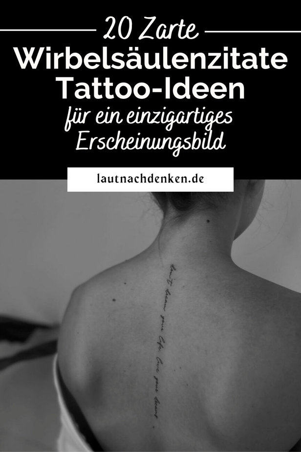 20 Zarte Wirbelsäulenzitate Tattoo-Ideen für ein einzigartiges Erscheinungsbild
