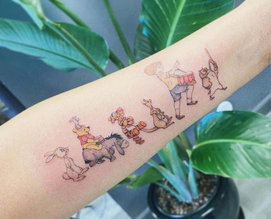 10. Berührendes Winnie the Pooh Tattoo