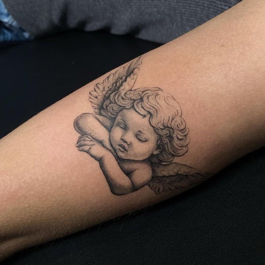 6. Schlafendes Cherub-Tattoo