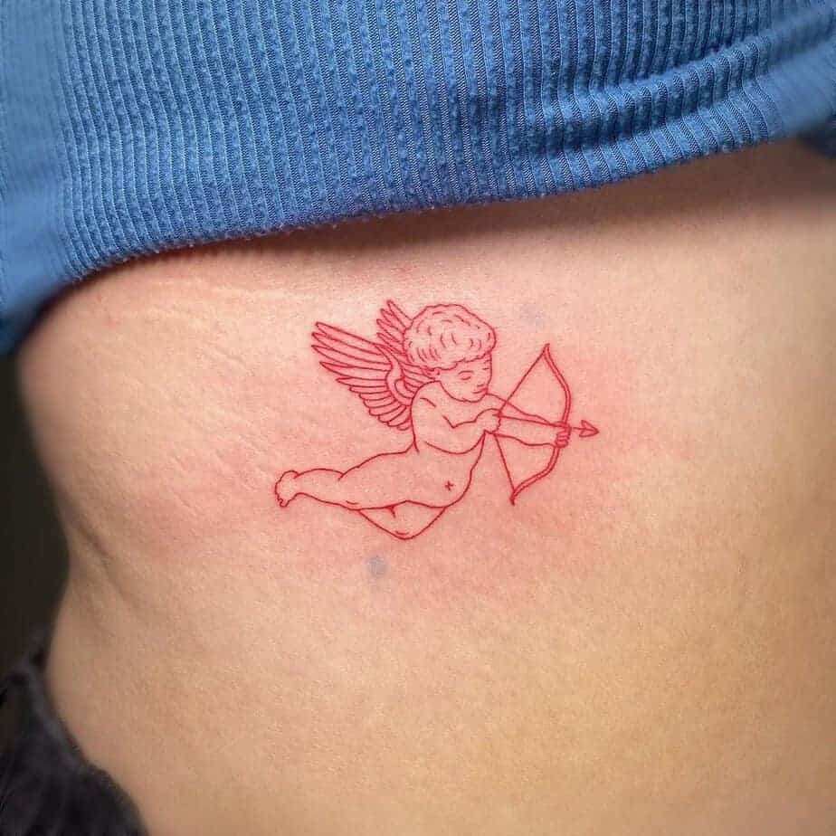 13. Cherub mit roter Tinte