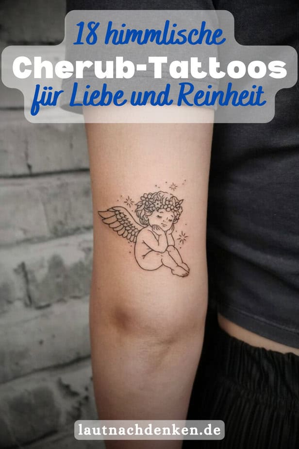 18 himmlische Cherub-Tattoos für Liebe und Reinheit
