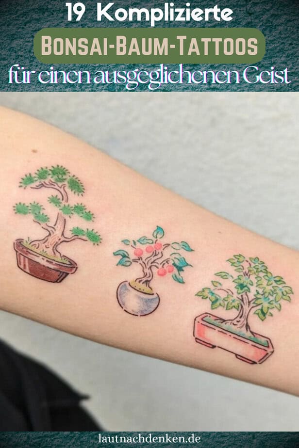 19 Komplizierte Bonsai-Baum-Tattoos für einen ausgeglichenen Geist