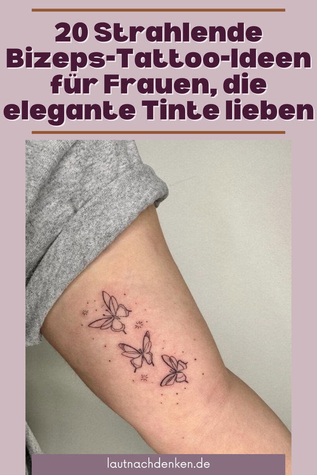 20 Strahlende Bizeps-Tattoo-Ideen für Frauen, die elegante Tinte lieben