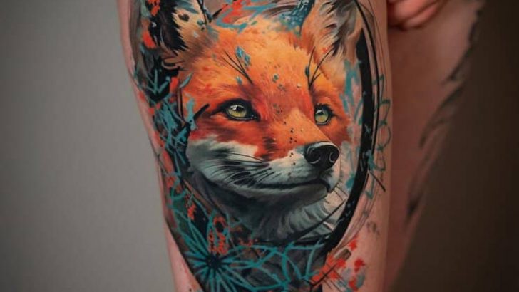 20 Geometrische Fuchs-Tattoos mit Fell, die einzigartig sind