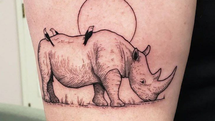 20 Interessante Nashorn-Tattoos zur Feier deiner Stärke