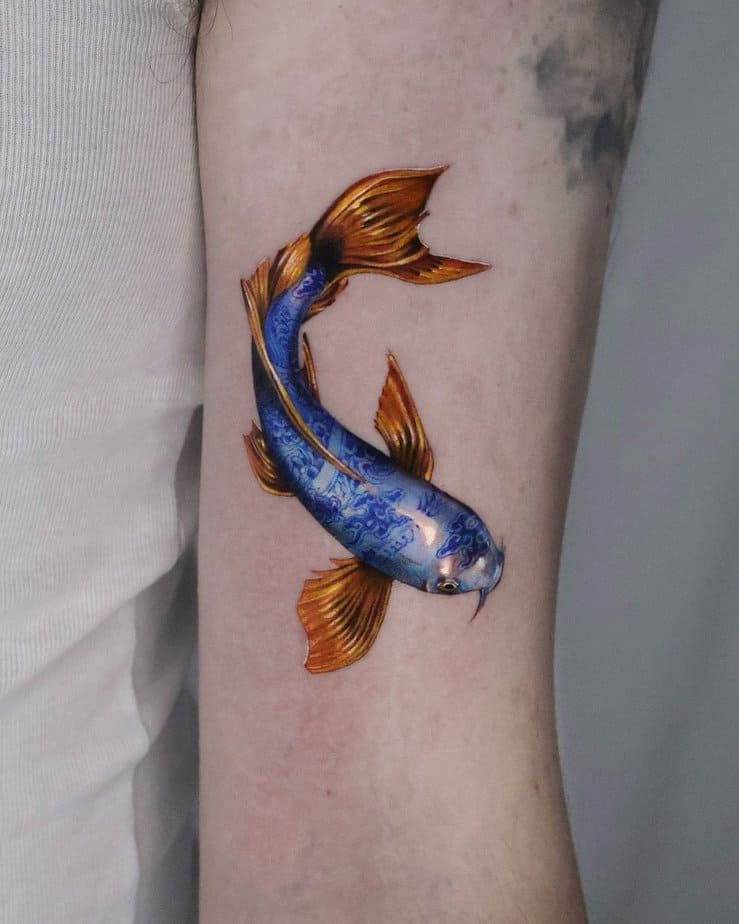 20. Koi-Fische aus Porzellan