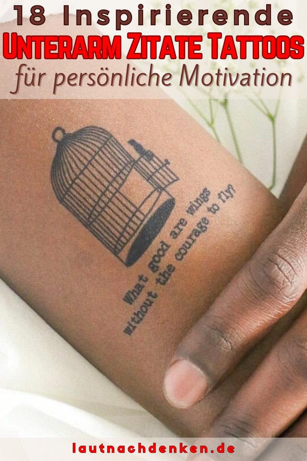 18 Inspirierende Unterarm-Zitate-Tattoos für persönliche Motivation
