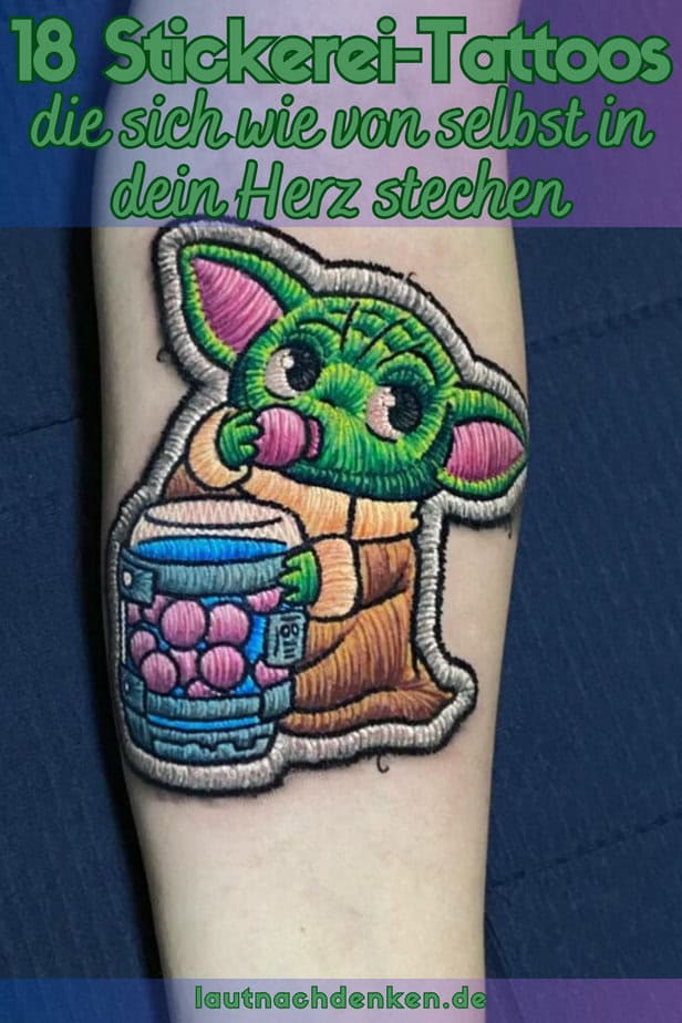 18 Stickerei-Tattoos, die sich wie von selbst in dein Herz stechen