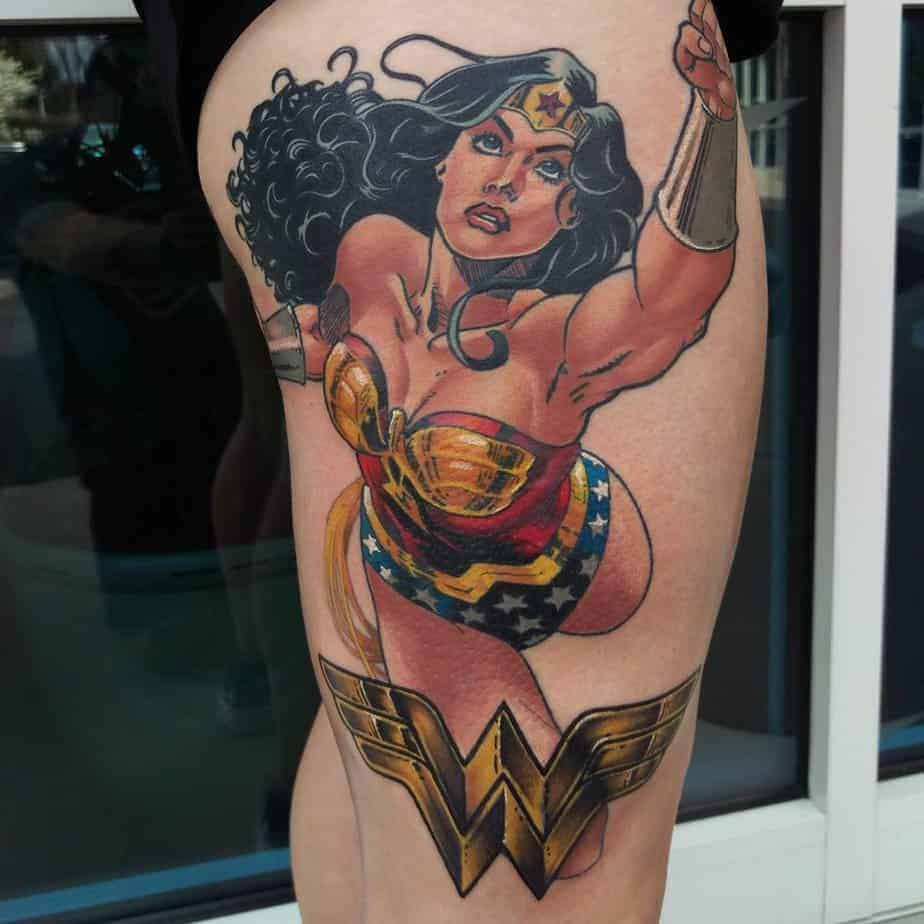 14. Starkes Wonder Woman Tattoo