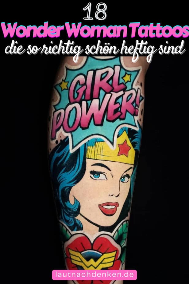 18 Wonder Woman Tattoos, die so richtig schön heftig sind
