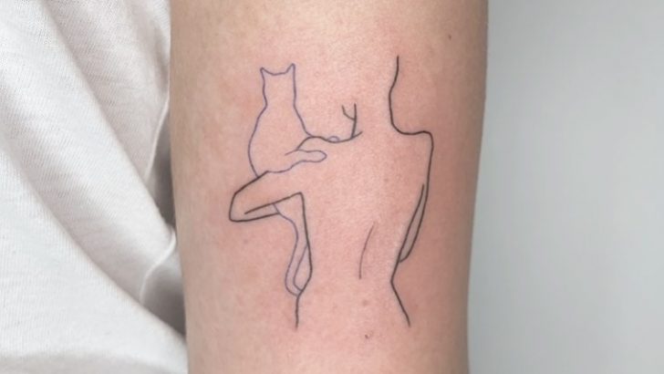 18 miauende Katzen-Umriss-Tattoos zum Anhimmeln