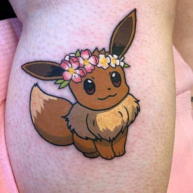 8. Chibi Eevee Tattoo