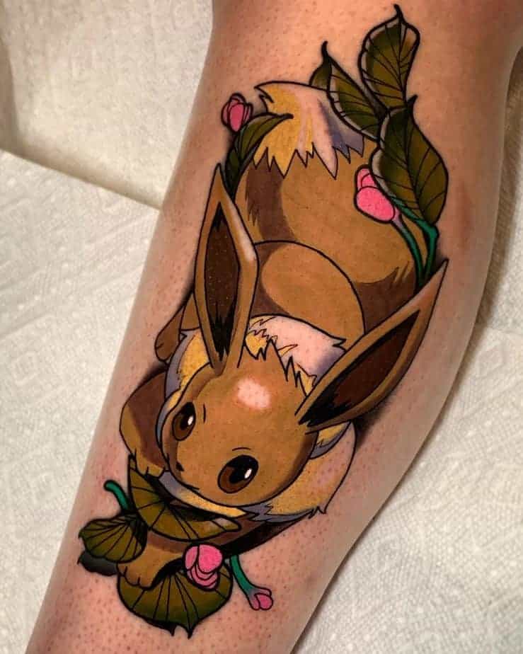 15. Lebendiges Eevee-Tattoo