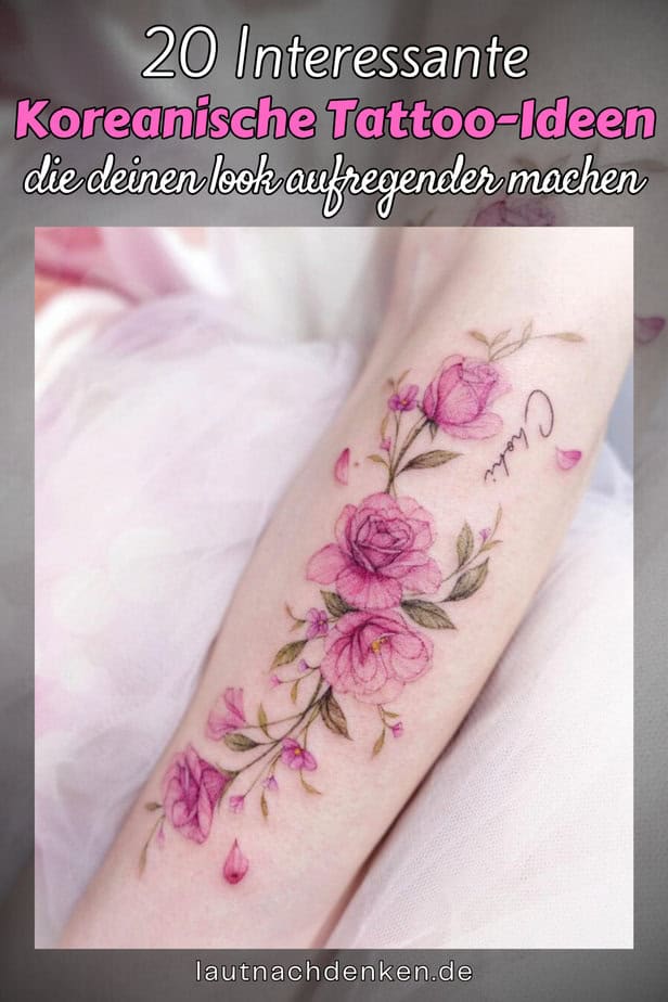 20 Interessante Koreanische Tattoo-Ideen, die deinen look aufregender machen