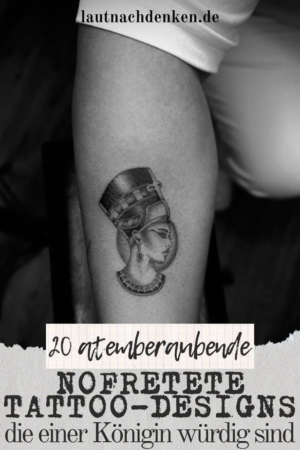 20 atemberaubende Nofretete-Tattoo-Designs, die einer Königin würdig sind
