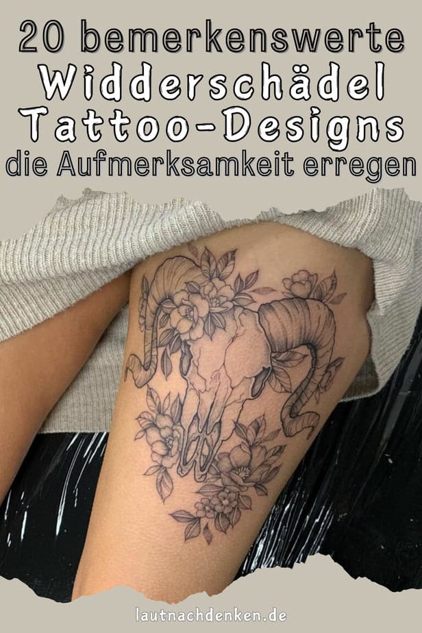 20 bemerkenswerte Widderschädel-Tattoo-Designs, die Aufmerksamkeit erregen
