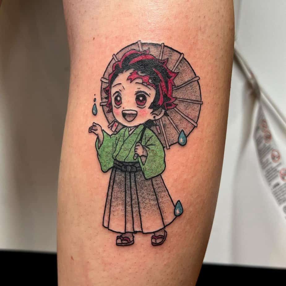 6. Chibi Tanjiro Tattoo