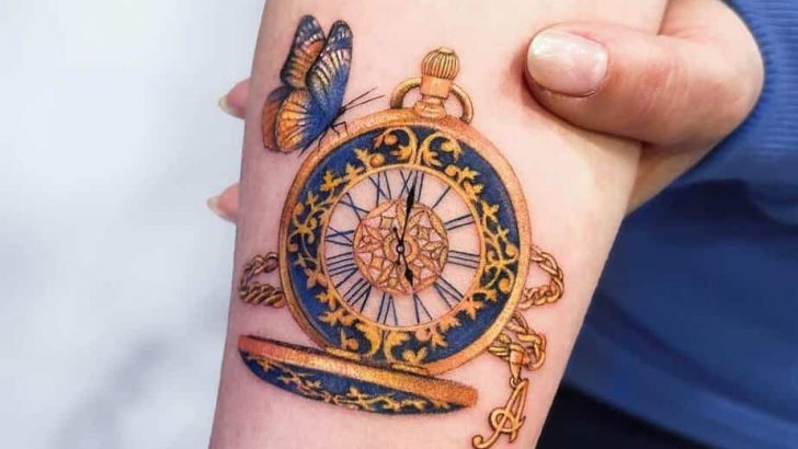 20 Epische Uhrentattoo-Ideen, die den Test der Zeit bestehen werden