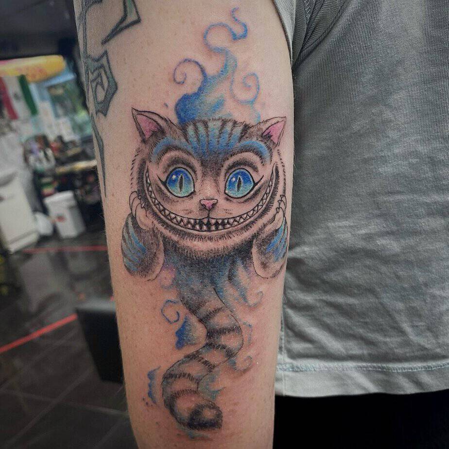 6. Skurriles Cheshire Cat Tattoo