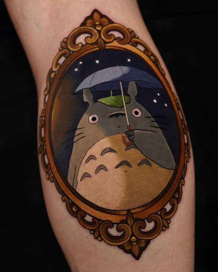 1. Ein verregneter Tag eingerahmter Totoro