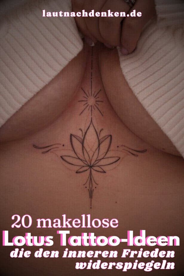 20 makellose Lotus-Tattoo-Ideen, die den inneren Frieden widerspiegeln
