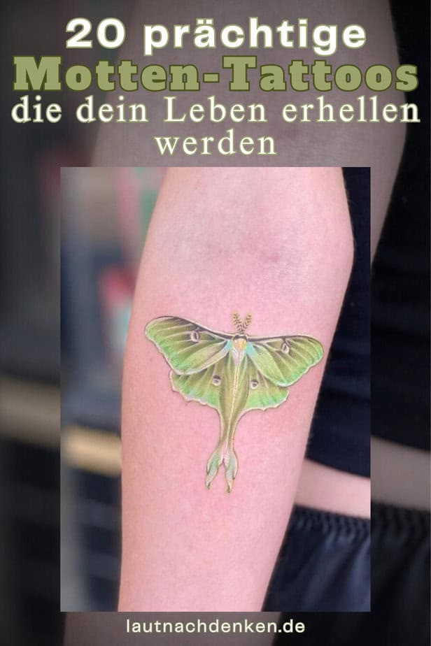 20 prächtige Motten-Tattoos, die dein Leben erhellen werden
