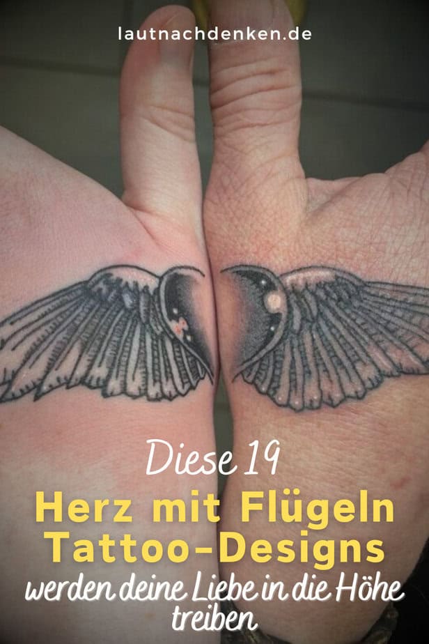 Diese 19 Herz mit Flügeln Tattoo-Designs werden deine Liebe in die Höhe treiben
