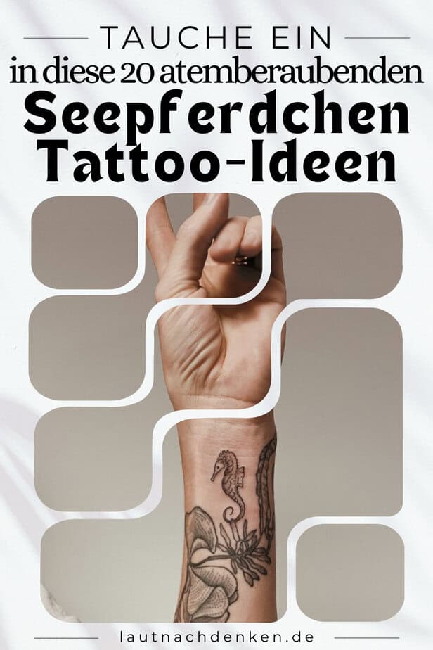 Tauche ein in diese 20 atemberaubenden Seepferdchen-Tattoo-Ideen
