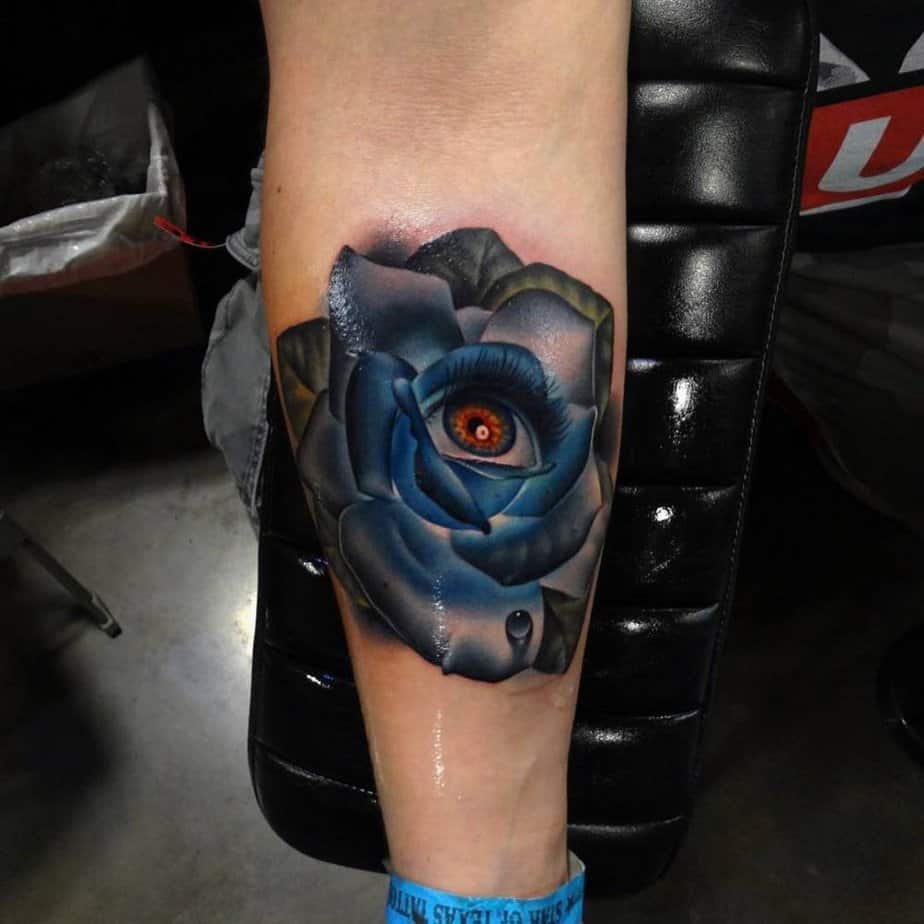 15. Das Auge und eine blaue Rose