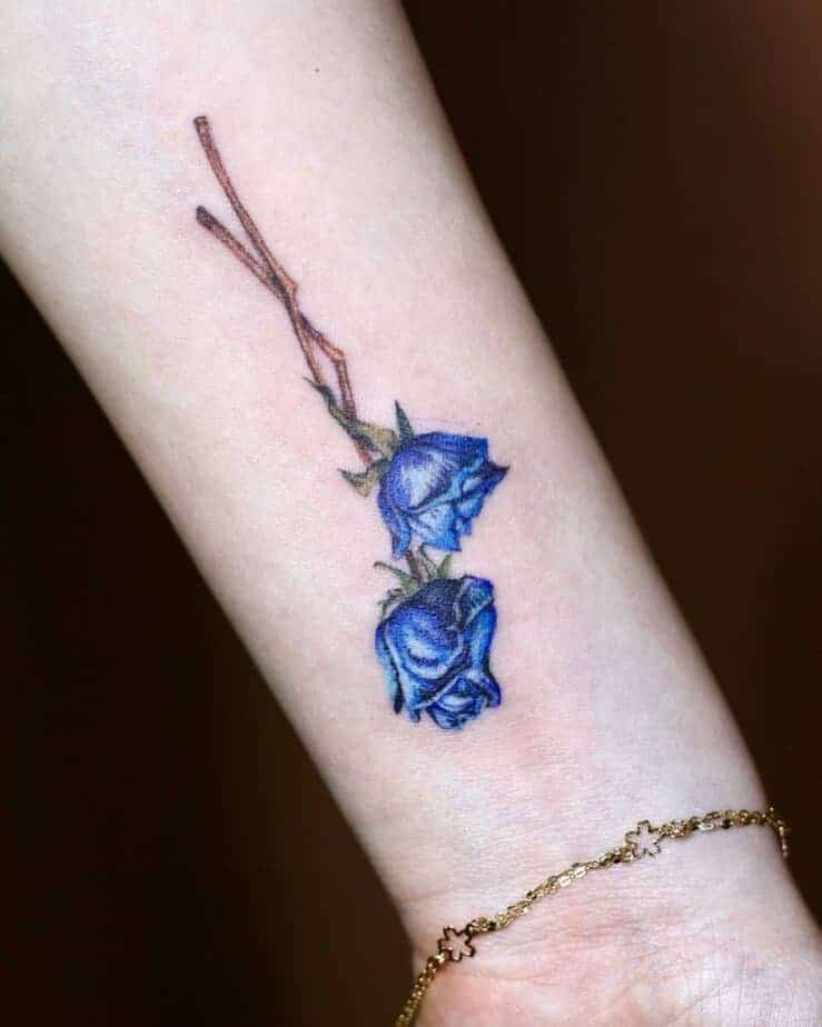 1. Zwei blaue Rosen