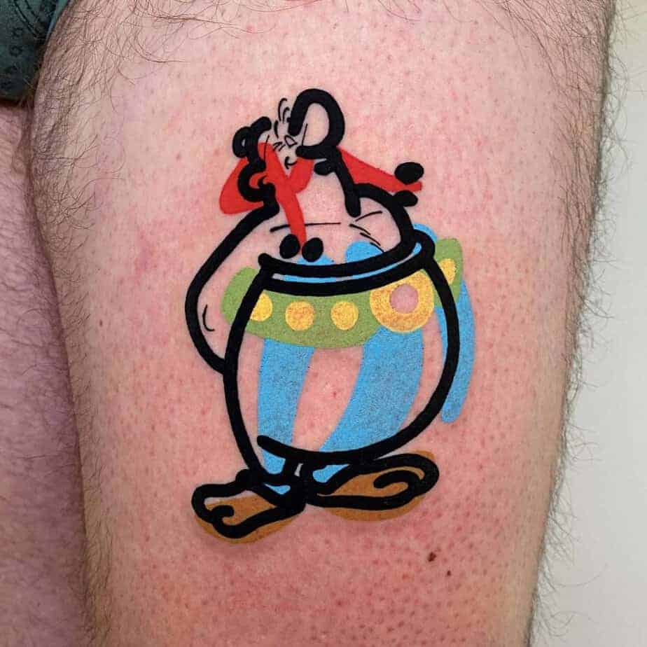 17. Lustiges Obelix-Tattoo