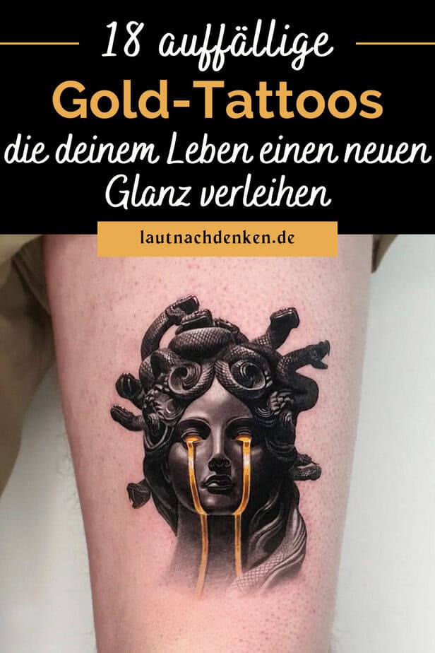 18 auffällige Gold-Tattoos, die deinem Leben einen neuen Glanz verleihen
