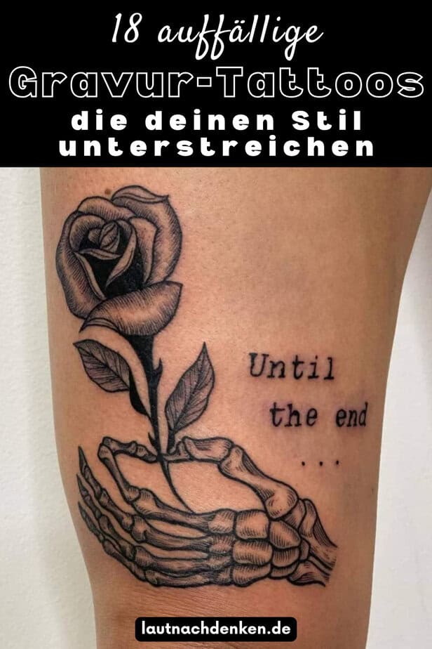 18 auffällige Gravur-Tattoos, die deinen Stil unterstreichen