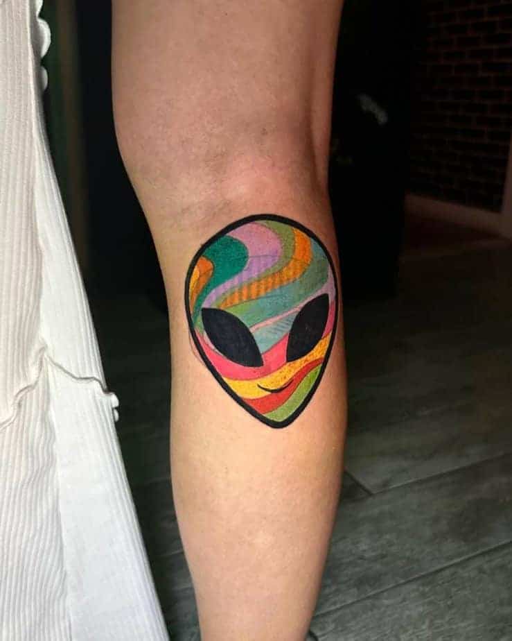 15. Alien Portrait Tattoo