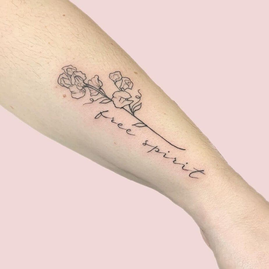 19. Inspirierendes Erbsen-Tattoo