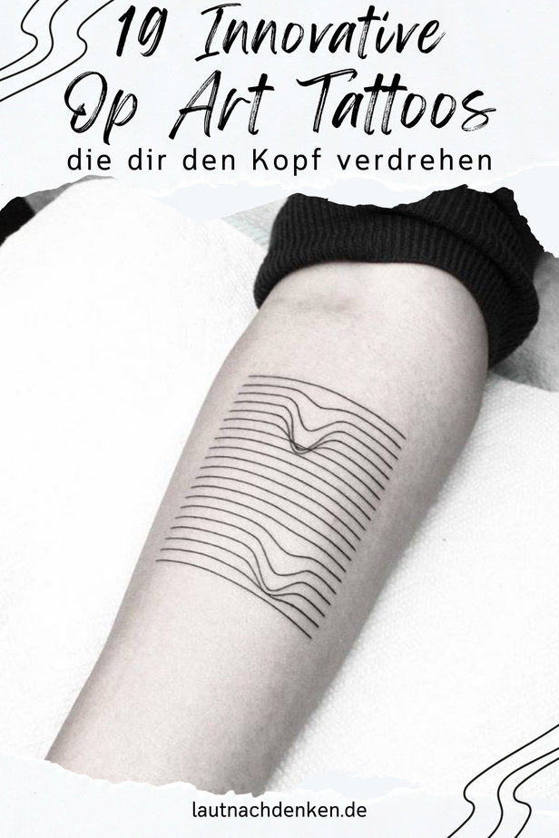 19 Innovative Op Art Tattoos, die dir den Kopf verdrehen