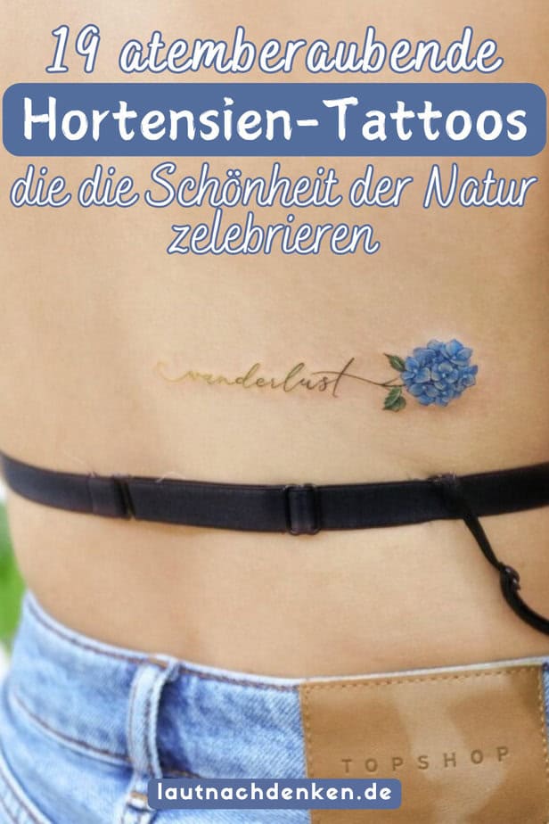 19 atemberaubende Hortensien-Tattoos, die die Schönheit der Natur zelebrieren
