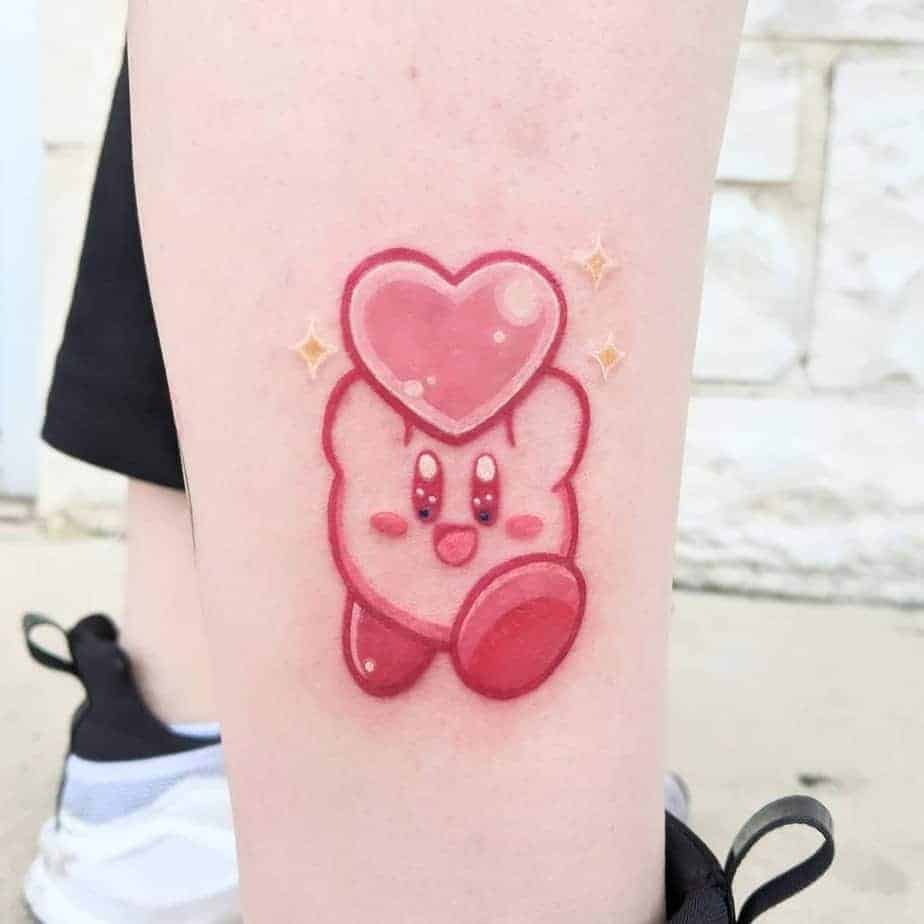 6. Liebenswertes Kirby-Tattoo