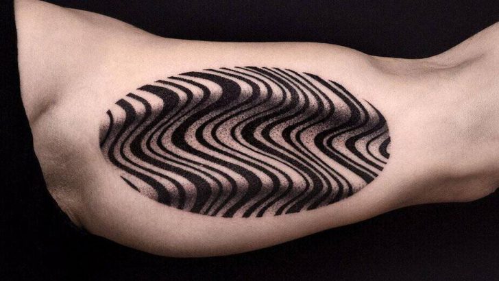 19 Innovative Op Art Tattoos, die dir den Kopf verdrehen