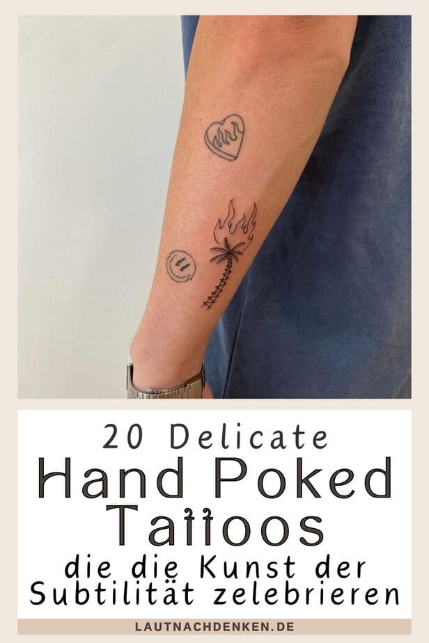 20 Delicate Hand Poked Tattoos, die die Kunst der Subtilität zelebrieren