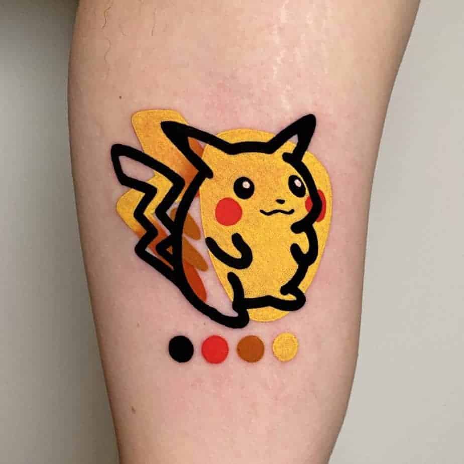 1. Pikachu mit einem Hauch von Farbe