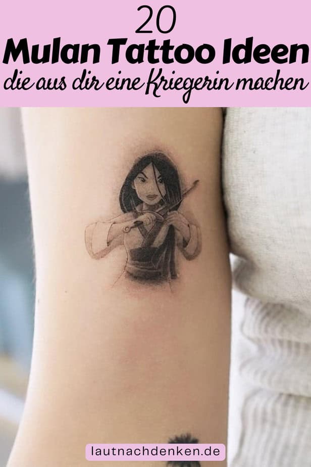 20 Mulan-Tattoo-Ideen, die aus dir eine Kriegerin machen
