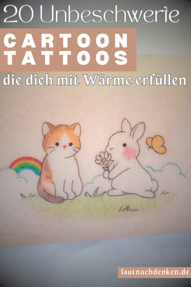 20 Unbeschwerte Cartoon-Tattoos, die dich mit Wärme erfüllen
