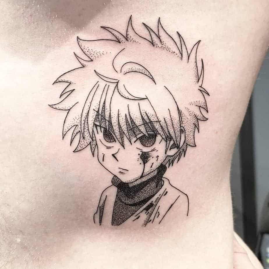 11. Killua dotwork