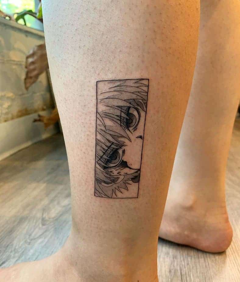 1. Gerahmtes Killua-Tattoo