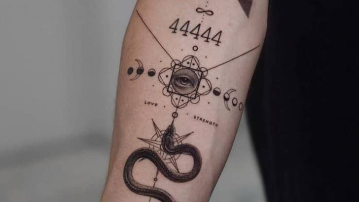 20 Faszinierende Grafik-Tattoos für alle, die sich trauen, sich abzuheben