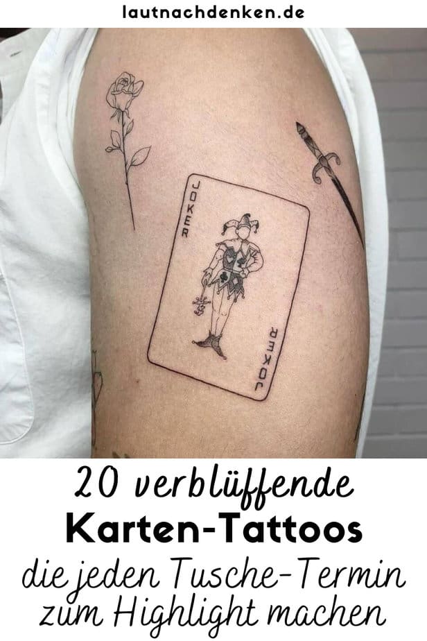 20 verblüffende Karten-Tattoos, die jeden Tusche-Termin zum Highlight machen
