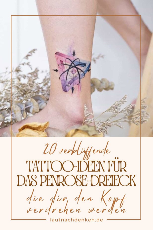 20 verblüffende Tattoo-Ideen für das Penrose-Dreieck, die dir den Kopf verdrehen werden
